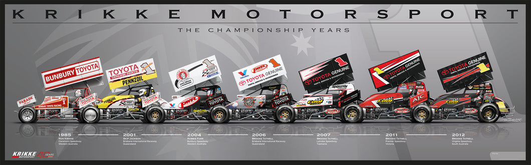 Krikke Motorsport 'The Championship Years' poster